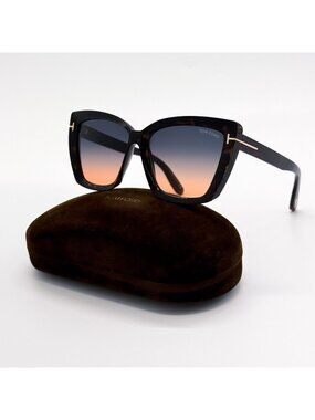 NEW TOM FORD SCARLET-02 SUNGLASSES TF920 52G BUTTERFLY HAVANA WOMEN FT0920/S